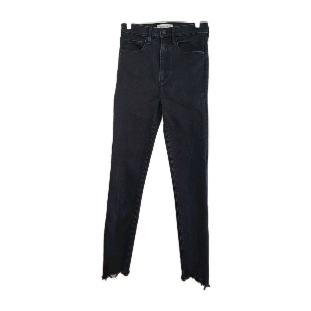Abercrombie & Fitch Super‎ Skinny Jeans,  Women's, Size 26 / 2R, Cropped Raw Hem